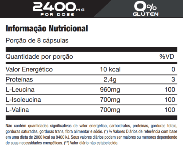 Bcaa 2400 (120 Cáps) - Xpro Nutrition - Image 2